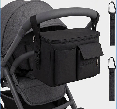 Schwarze kinderwagentasche - schwarze,