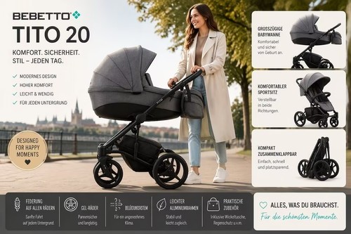 Bebetto kinderwagen set - 2, 1